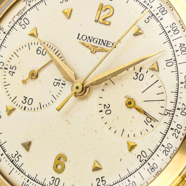 Longines Flyback Chronograph 18K Swiss Vintage Watch Zurichberg